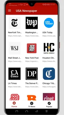 All Newspaper for USA, Breaking news For USA android App screenshot 2